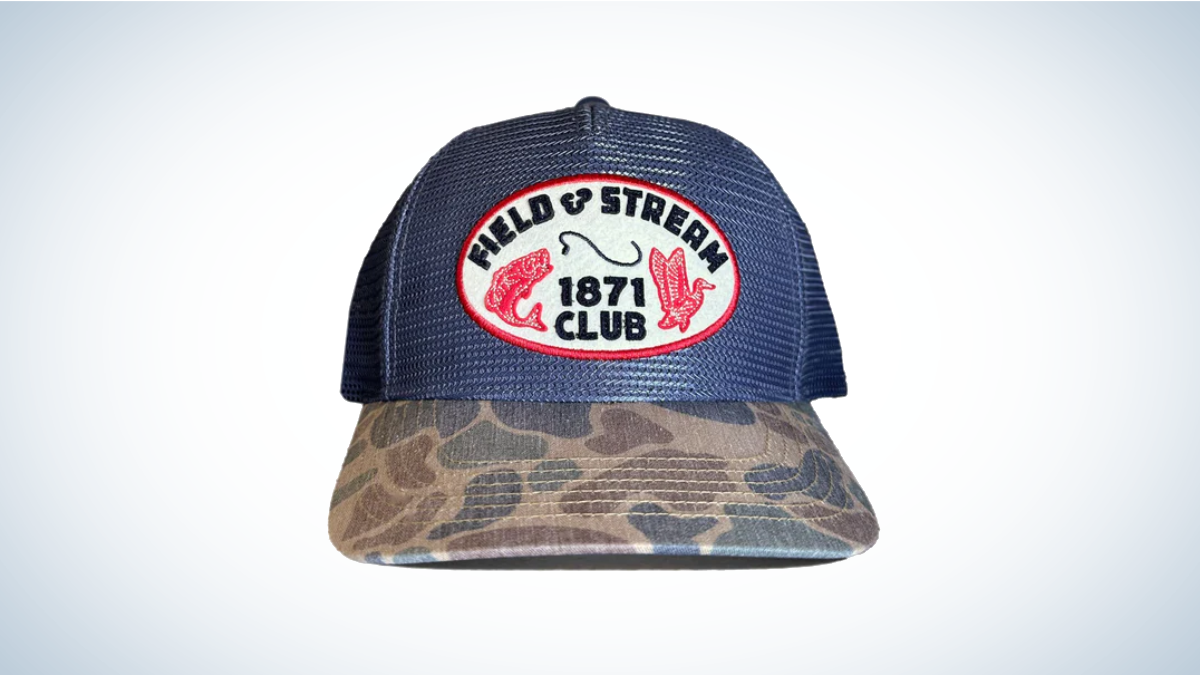 Field &amp; Stream 1871 Club Members Hat on gray and white background