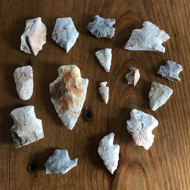 Authentic Arrow heads from in my field after we plowed and had super good cheapest rains