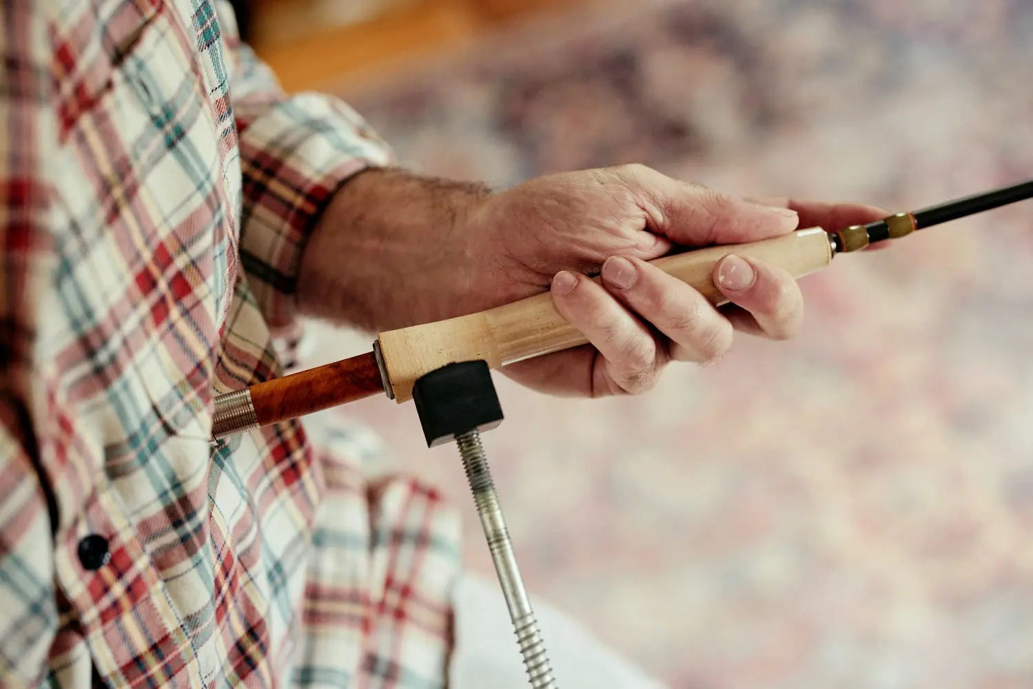 branding fly rod handle