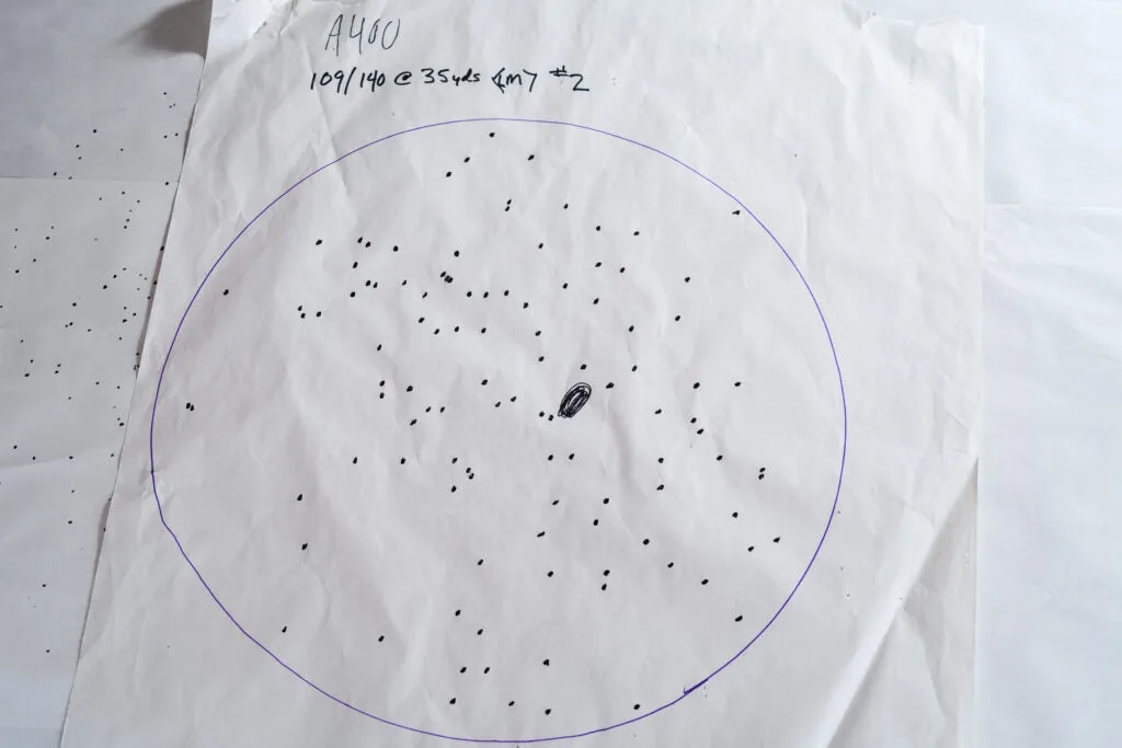 pattern sheet from Beretta A400 Xtreme Plus