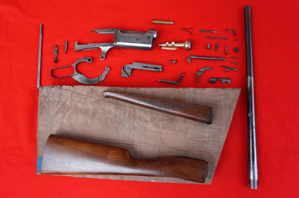 gun parts of a Savage Model 99