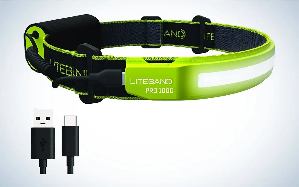 Liteband PRO 1000 Rechargeable Headlamp is the best headlamp rechargeable flashlight