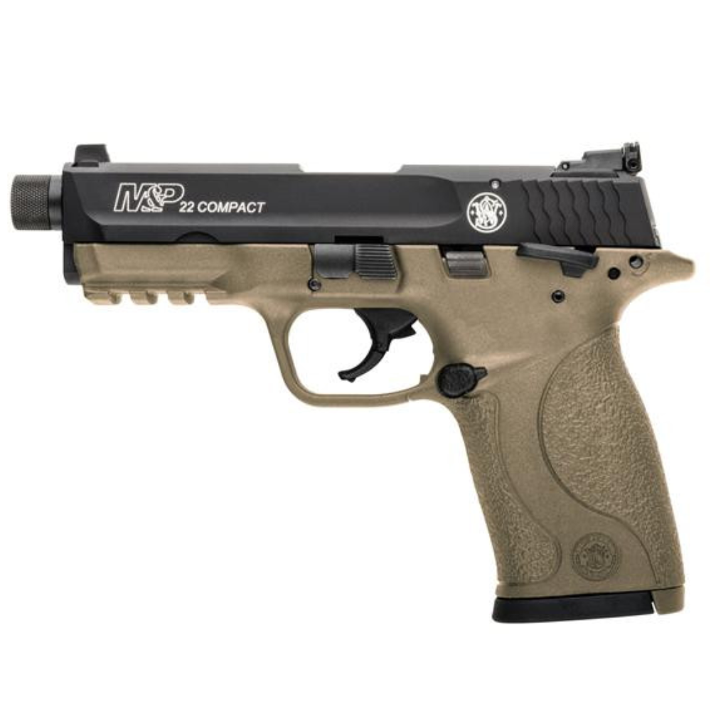 Smith & Wesson M&P 22 Compact Cerakote FDE w/ Threaded Barrel