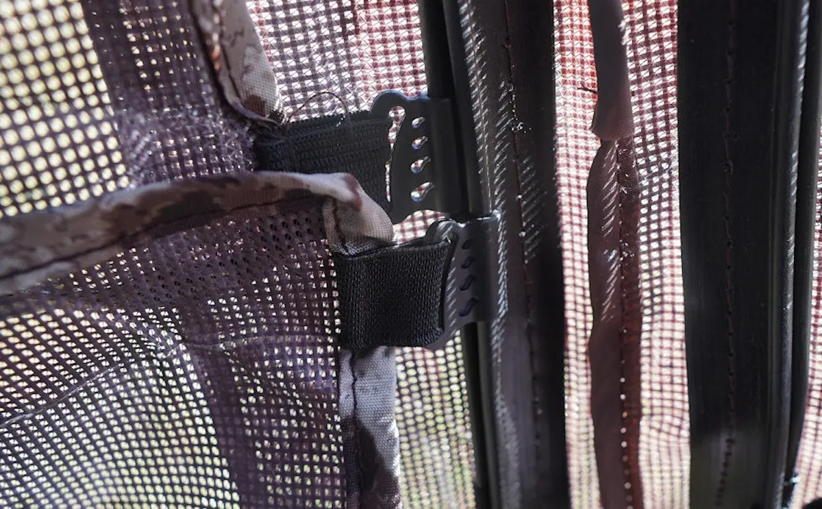 Close-up of window interior of Muddy Prevue 2 Ground Blind