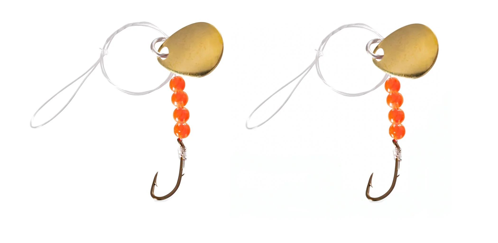 photo of spinner and beads for worm fishing