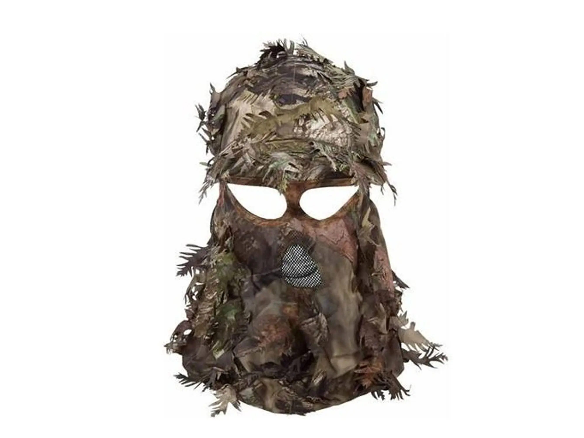 A camo hat/face mask combo