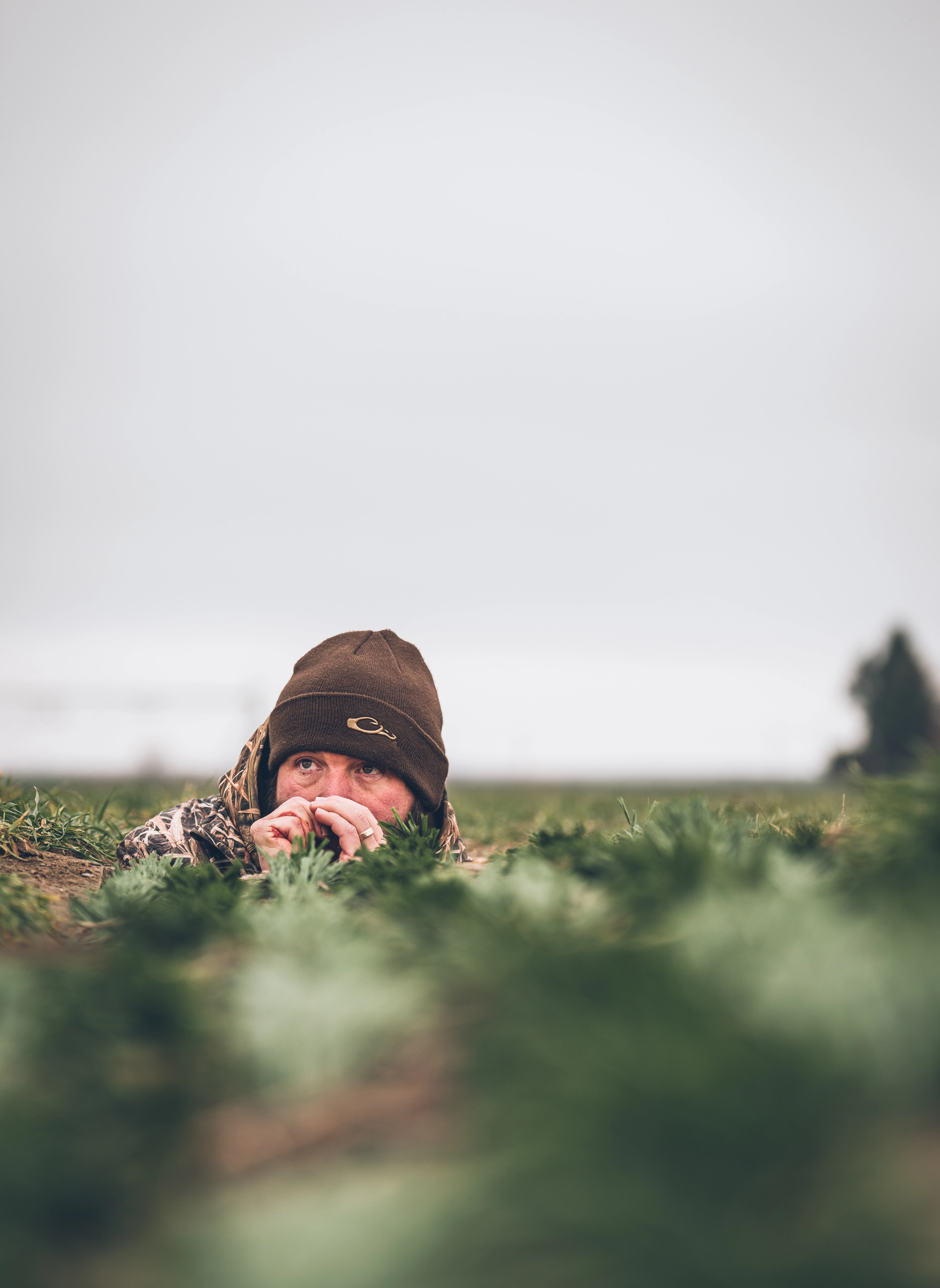 Hunting blowing goose call