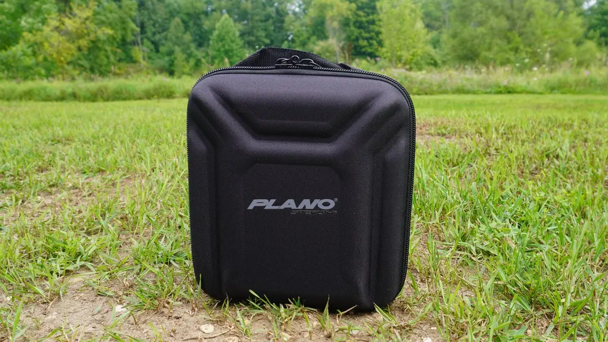 Plano Stealth EVA pistol case on grass