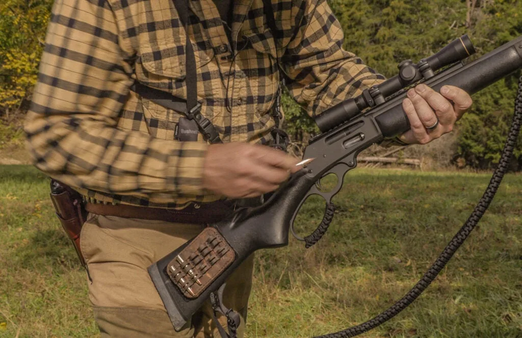 Hunter with lever-action .30/30