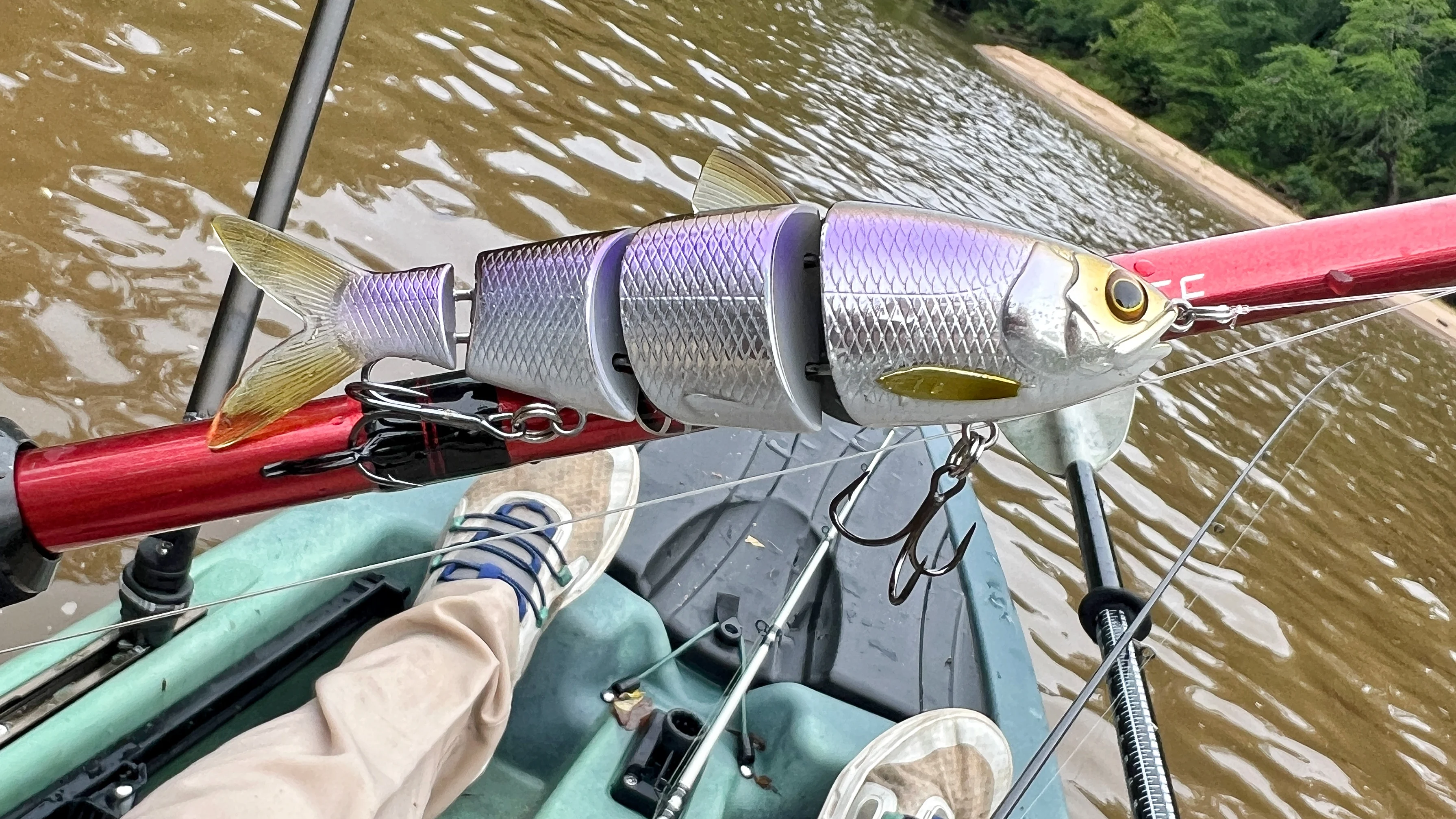 Swimbait on rod