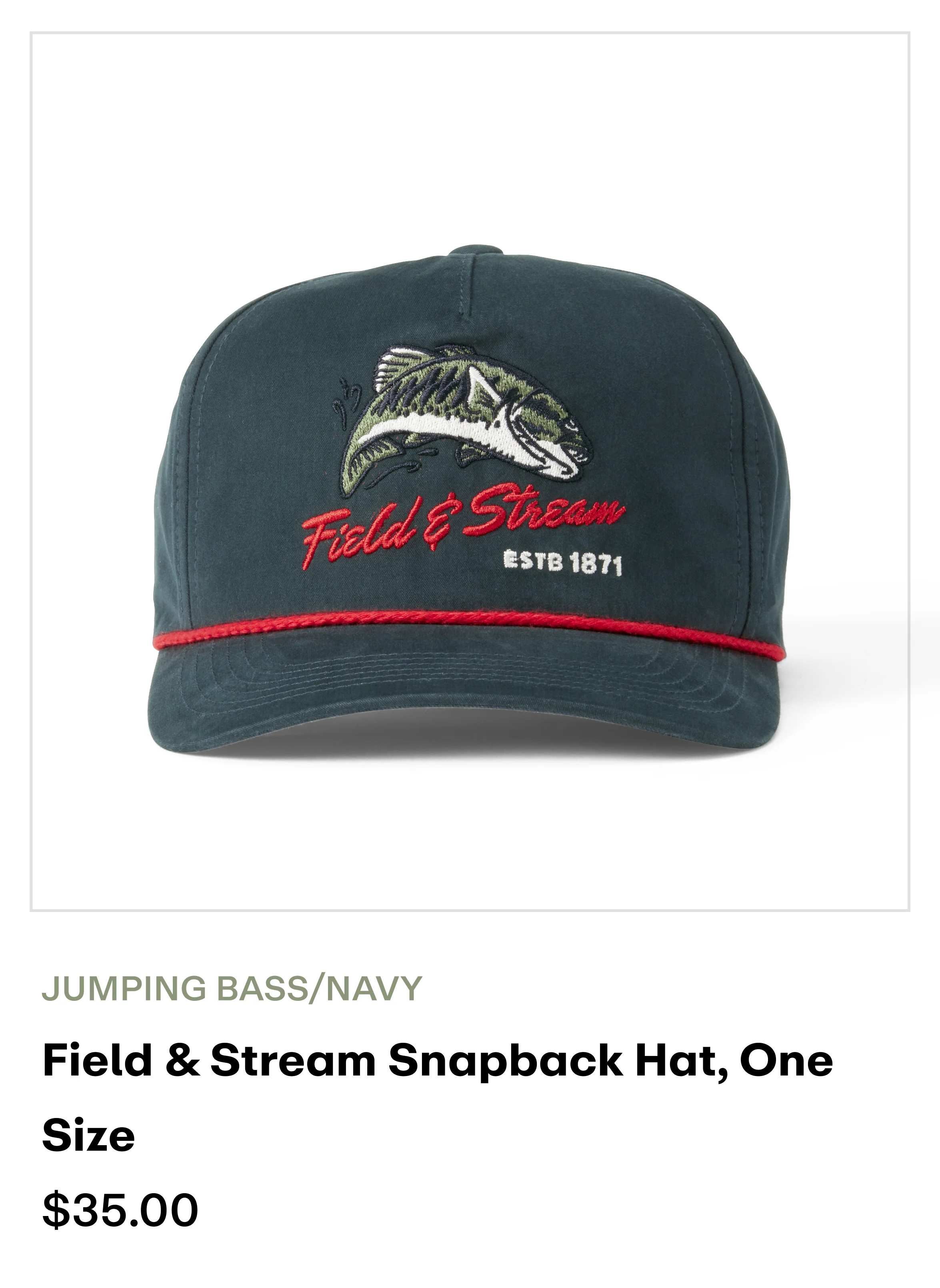 amazon - hat Jumping bass/Navy