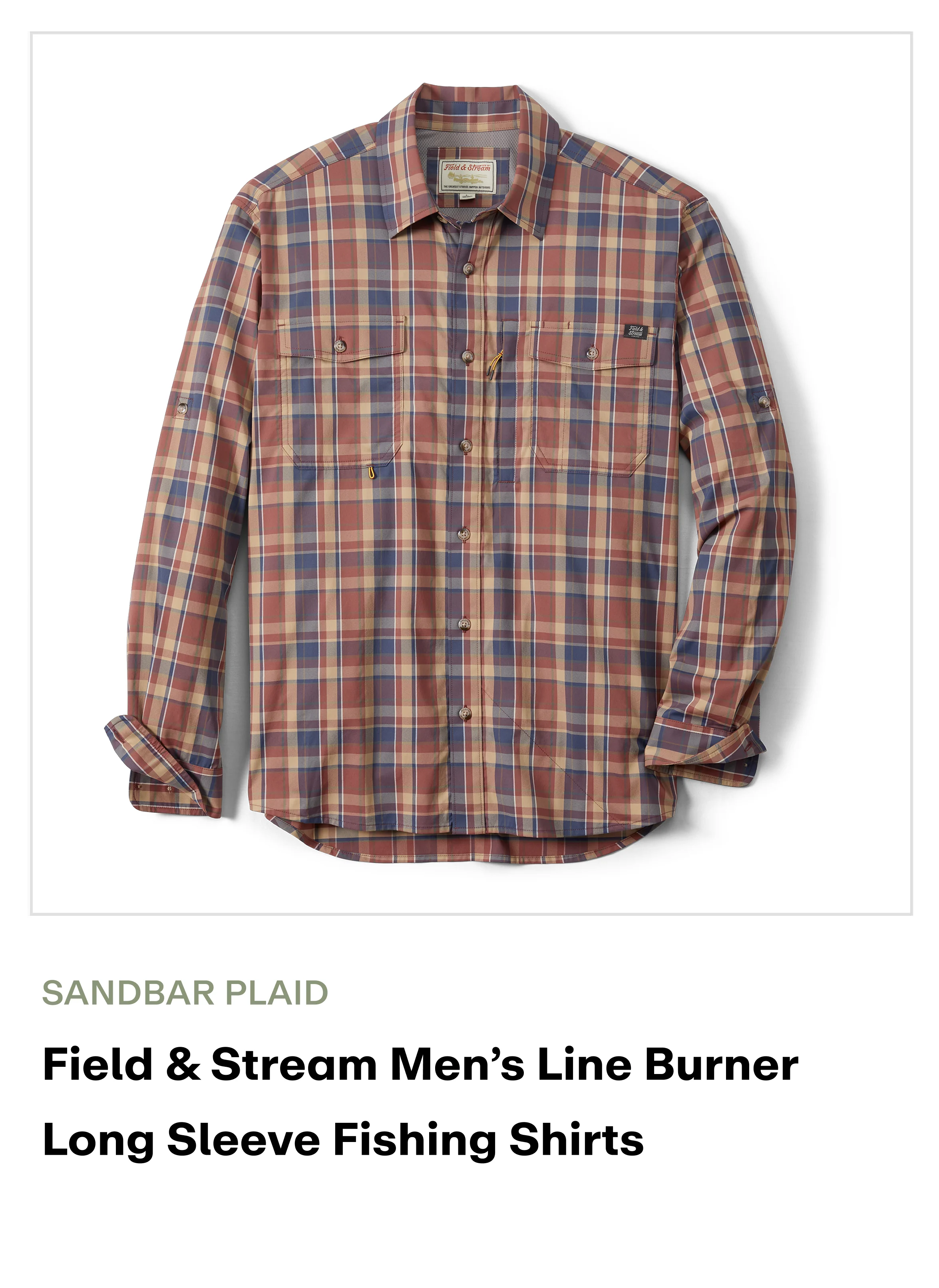 Amazon - Line Burner LS Shirt - Sandbar Plaid