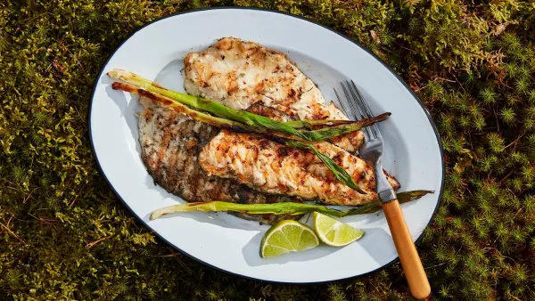 plate of cooked fish