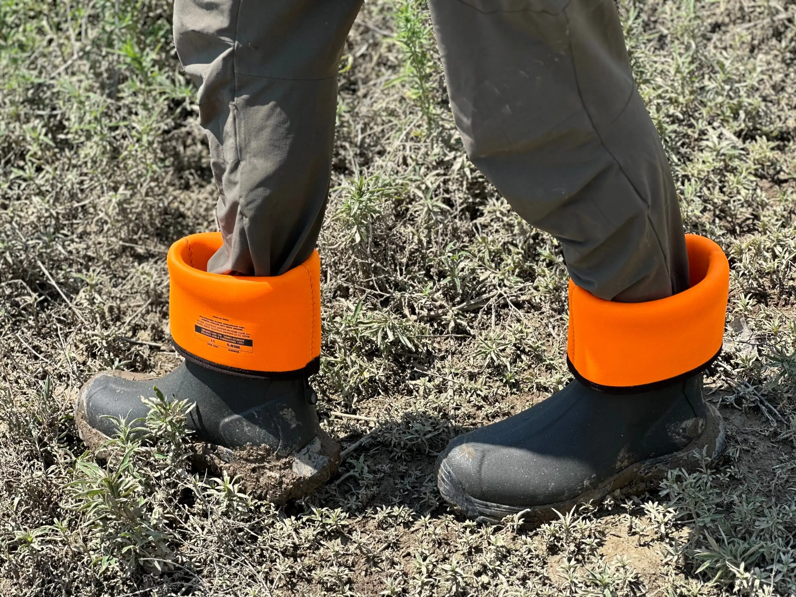 The author with his DryShod Evalusion boots rolled down. 