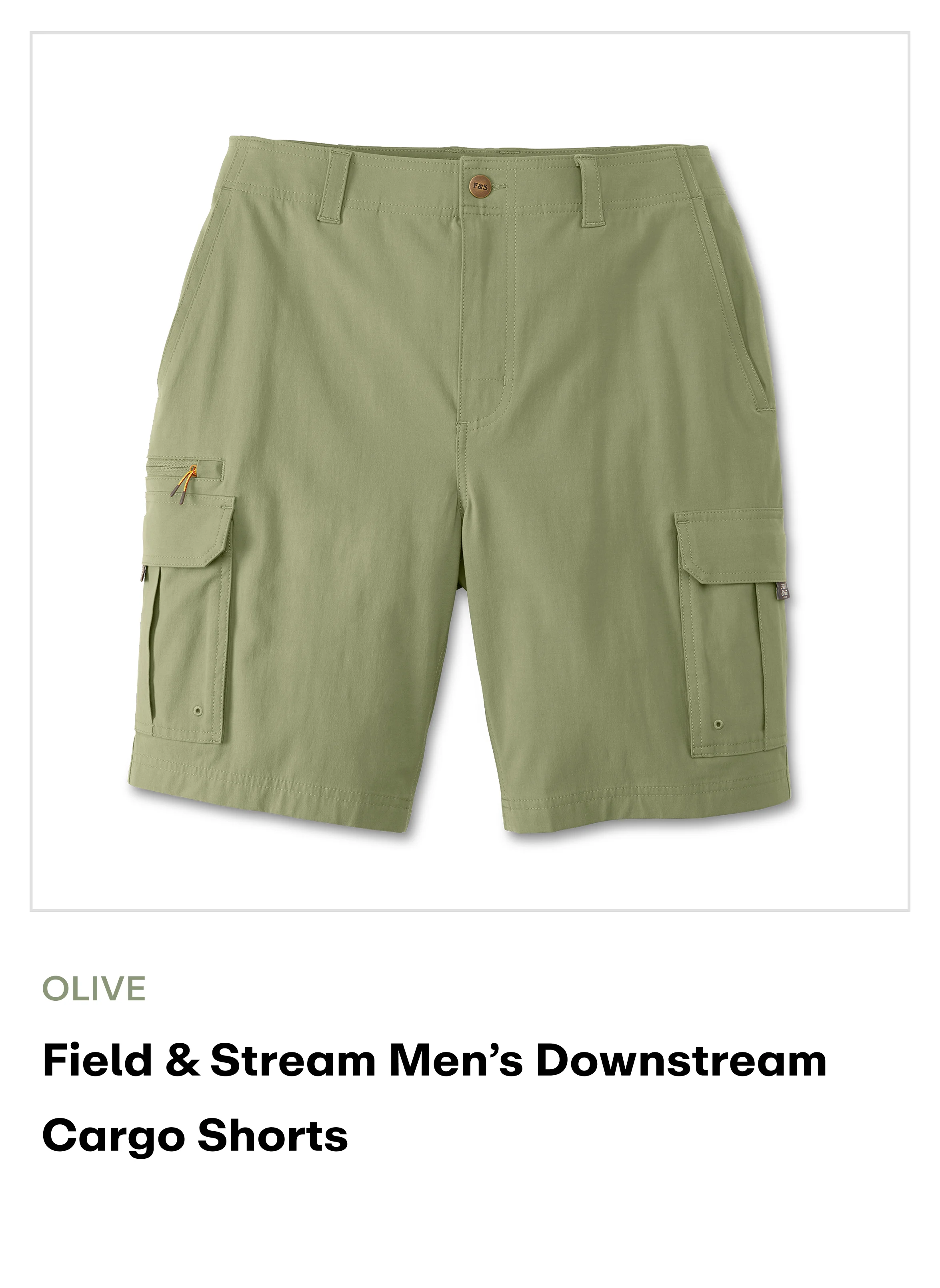 Field & Stream Men's Downstream Cargo Shorts - Olive