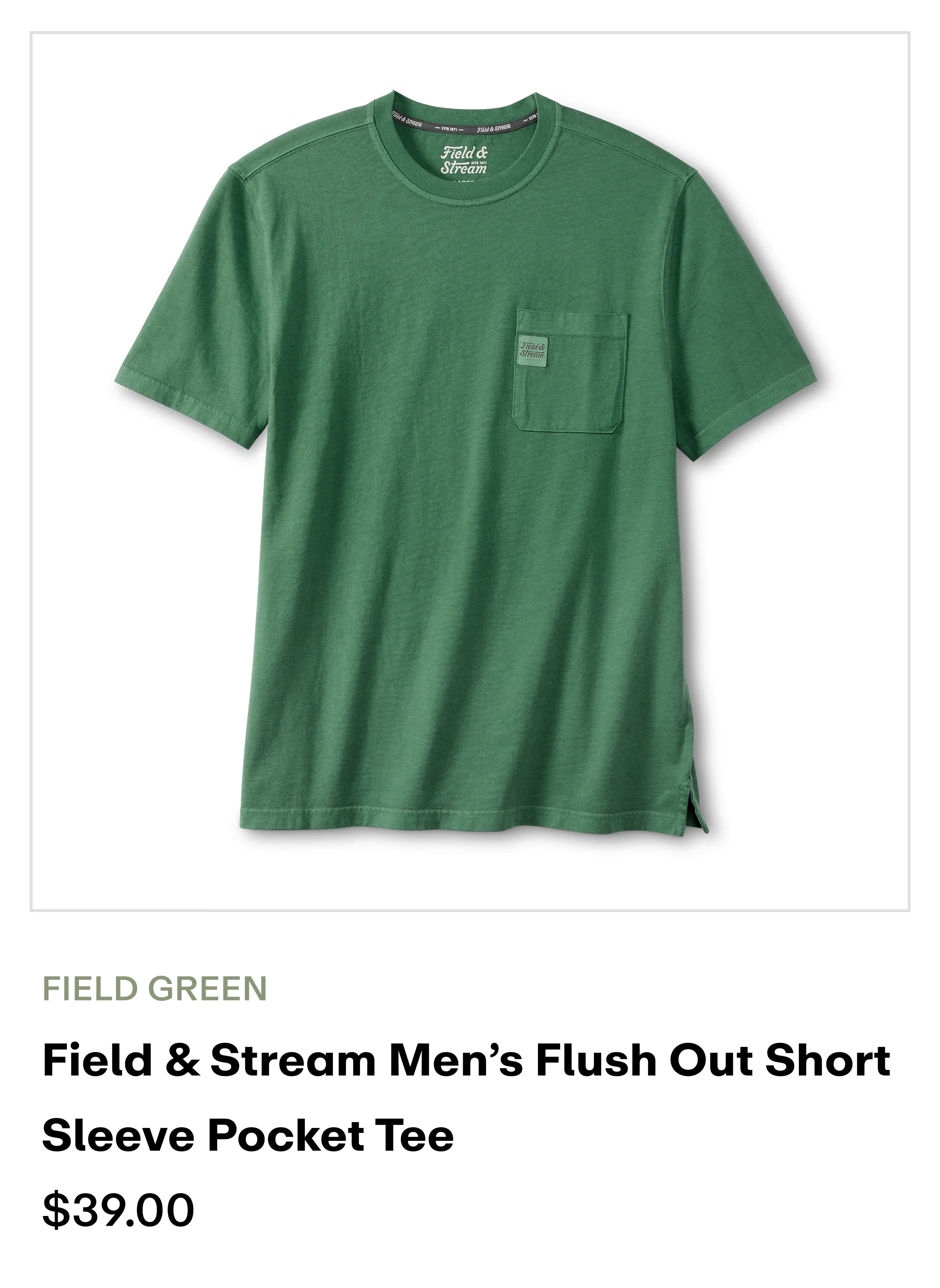 amazon - Pocket Tee - Field Green