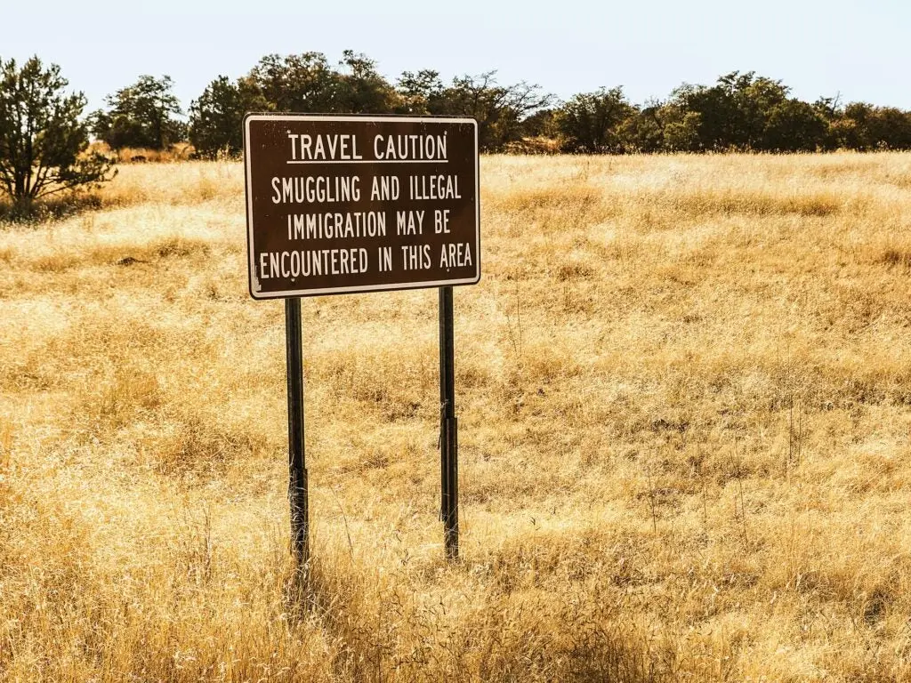 travel caution sign