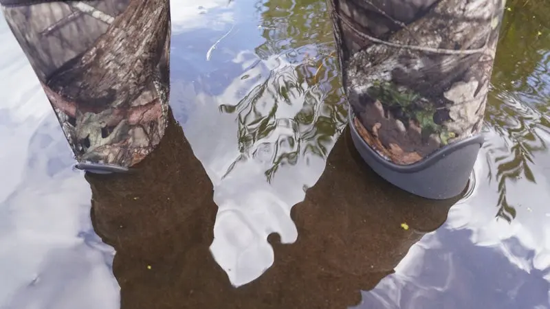 Bogs Arcata Trail muck boots in water