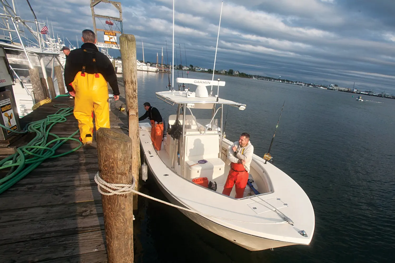 Fishing boat at pier