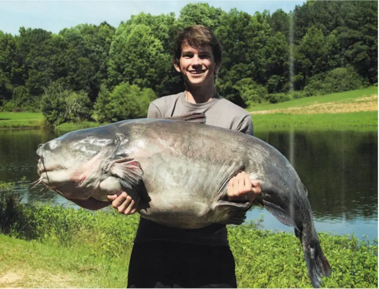 world record catfish caught by landon evans