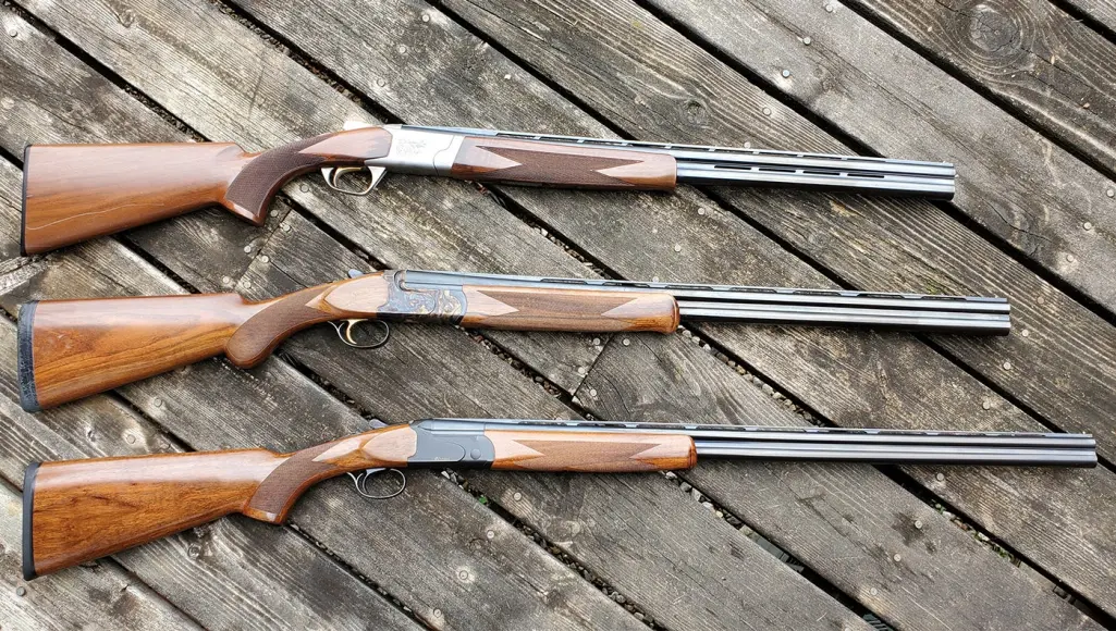 photo of three shotguns