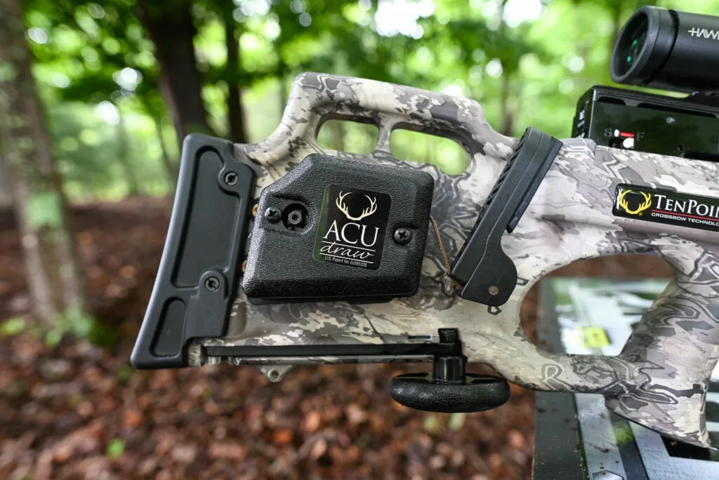 The ACUdraw accessory on a TenPoint crossbow