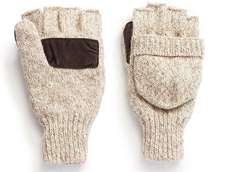 Hot Shot Thinsulate wool fingerless mittens.