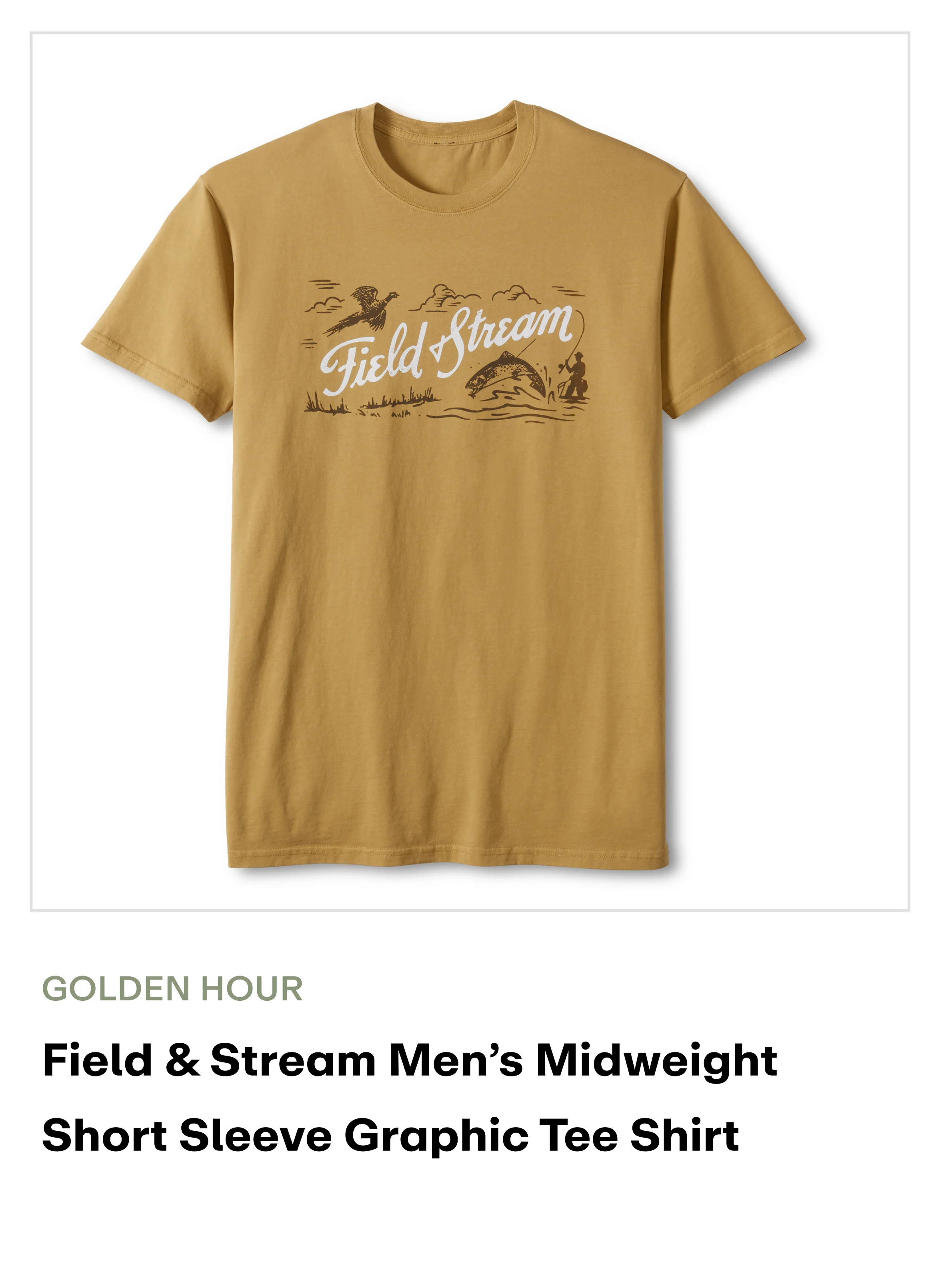 amazon - graphic tee SS TEXT - golden hour