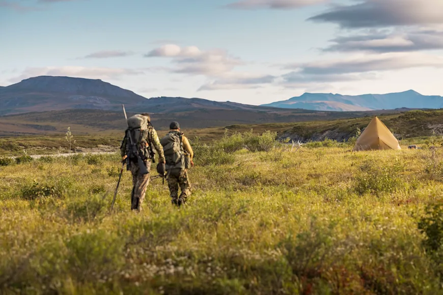 Hunters traverse the Brooks Range in Alaska near the site of a proposed industrial mining corridor.