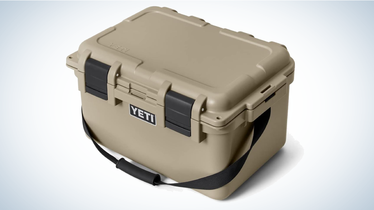 Yeti LoadOut GoBox on gray and white background