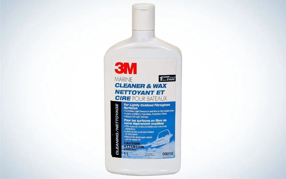 3M 1-Step Cleaner and Wax is the best boat cleaner wax.