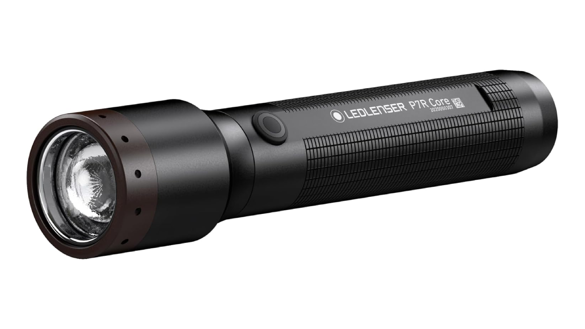 Ledlenser P7R Core Flashlight on white background