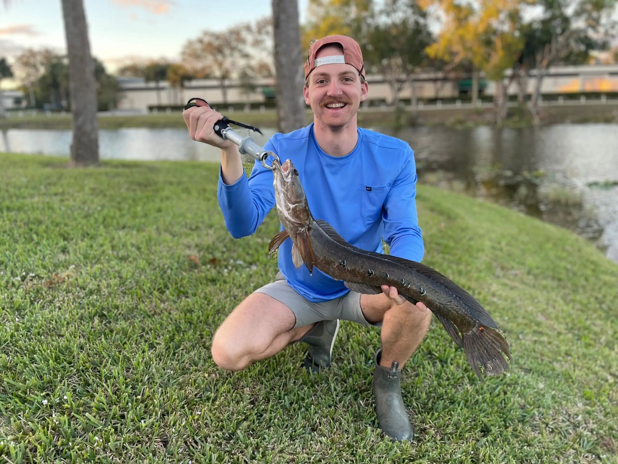 ryan chelius with snakehead