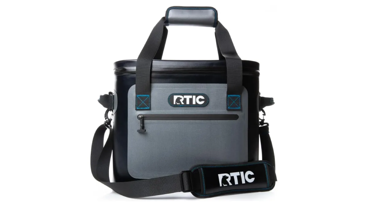 RTIC Soft Pack cooler on white background