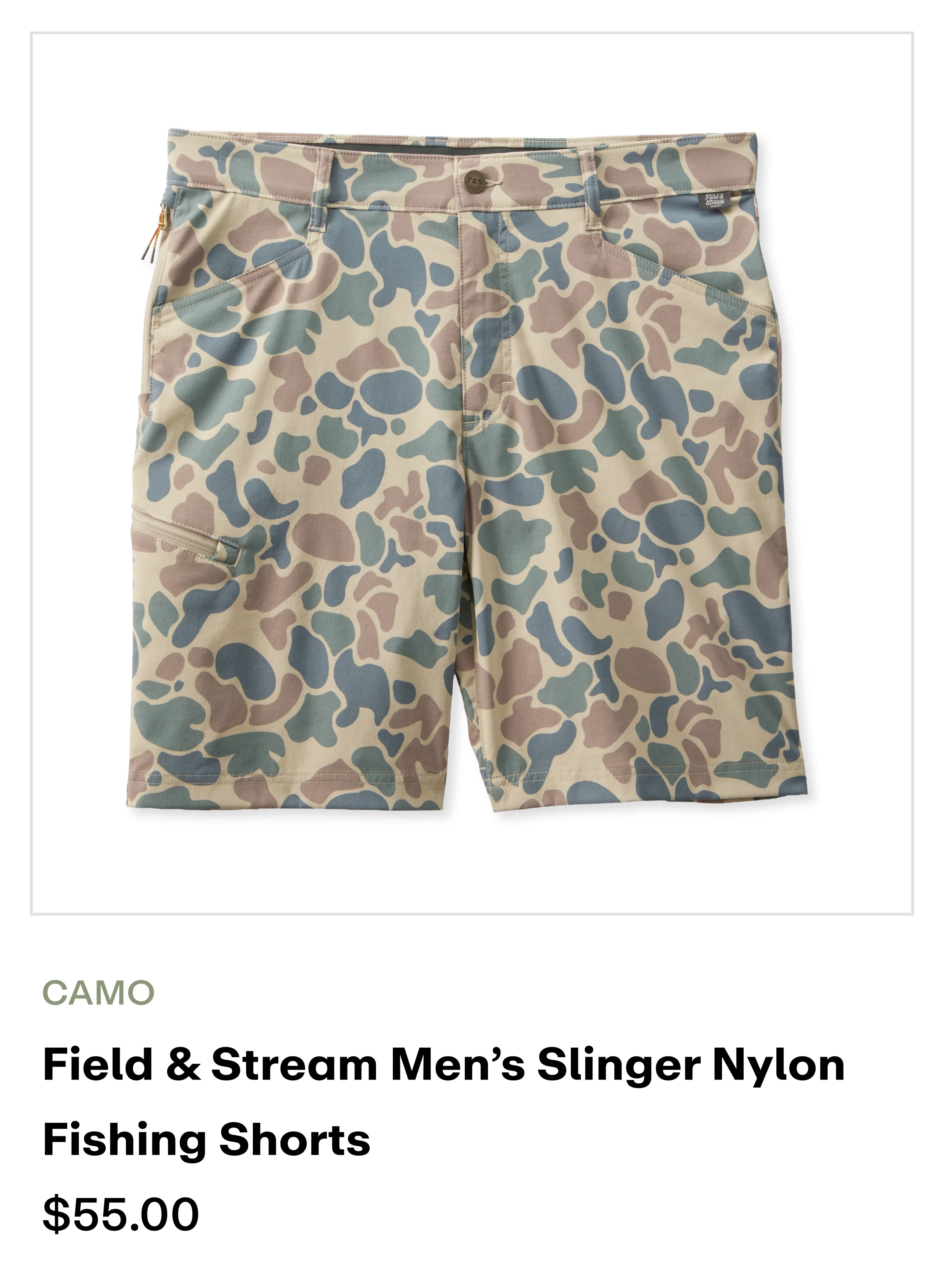 amazon - slinger shorts camo