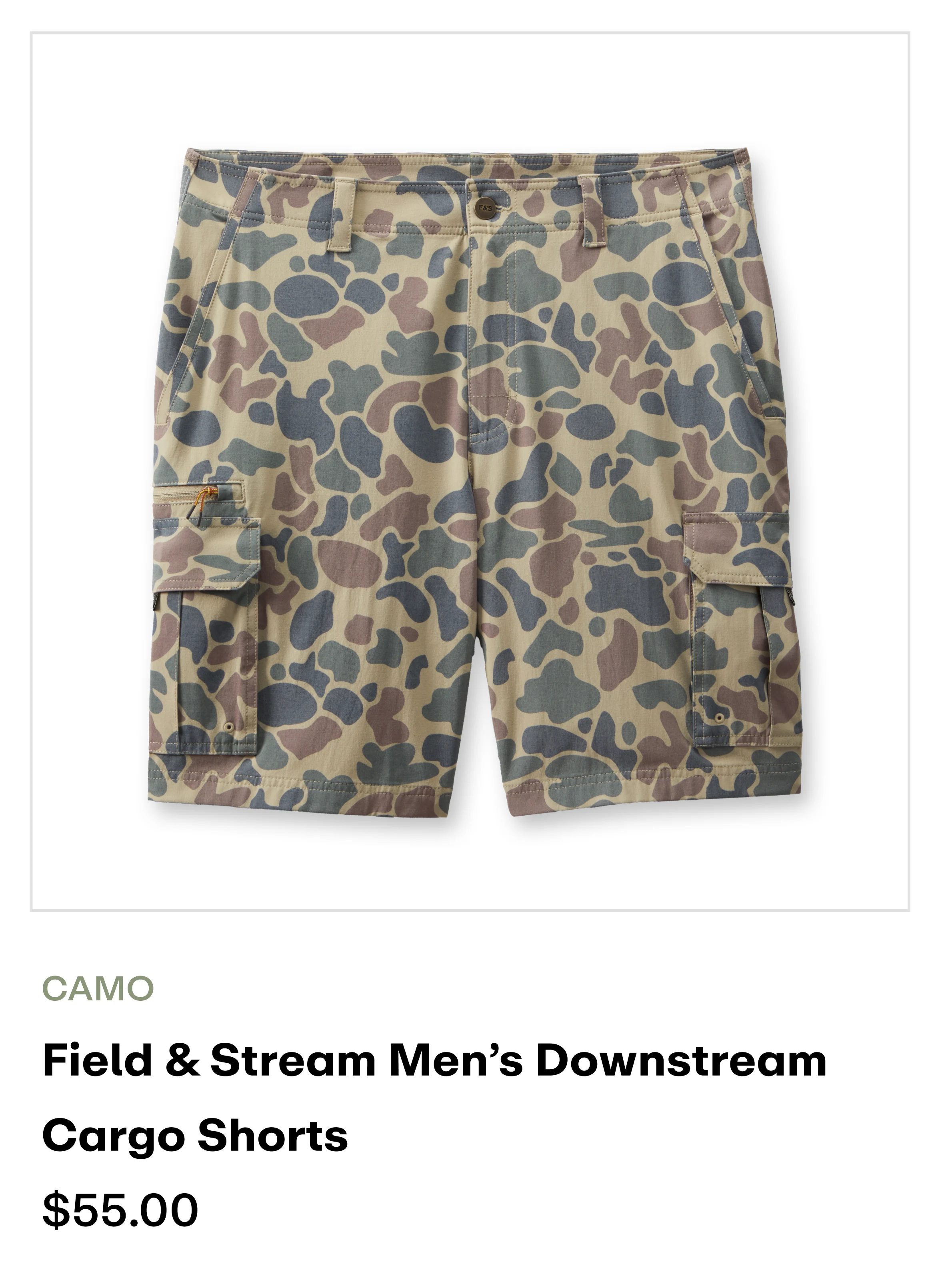 Amazon - Downstream Cargo Shorts - Camo