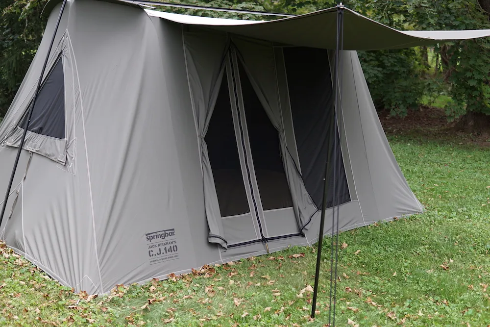 Exterior of Springbar Classic Jack 140 Canvas Tent