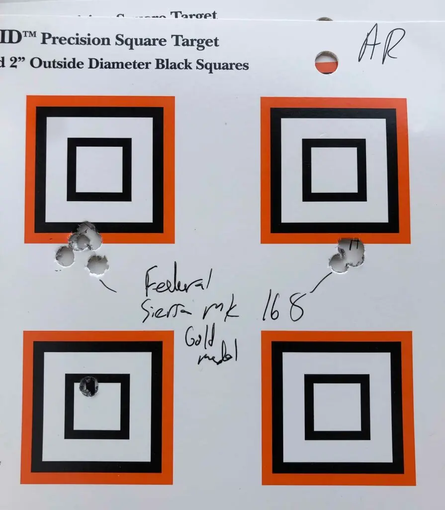 rifle shooting shot groups