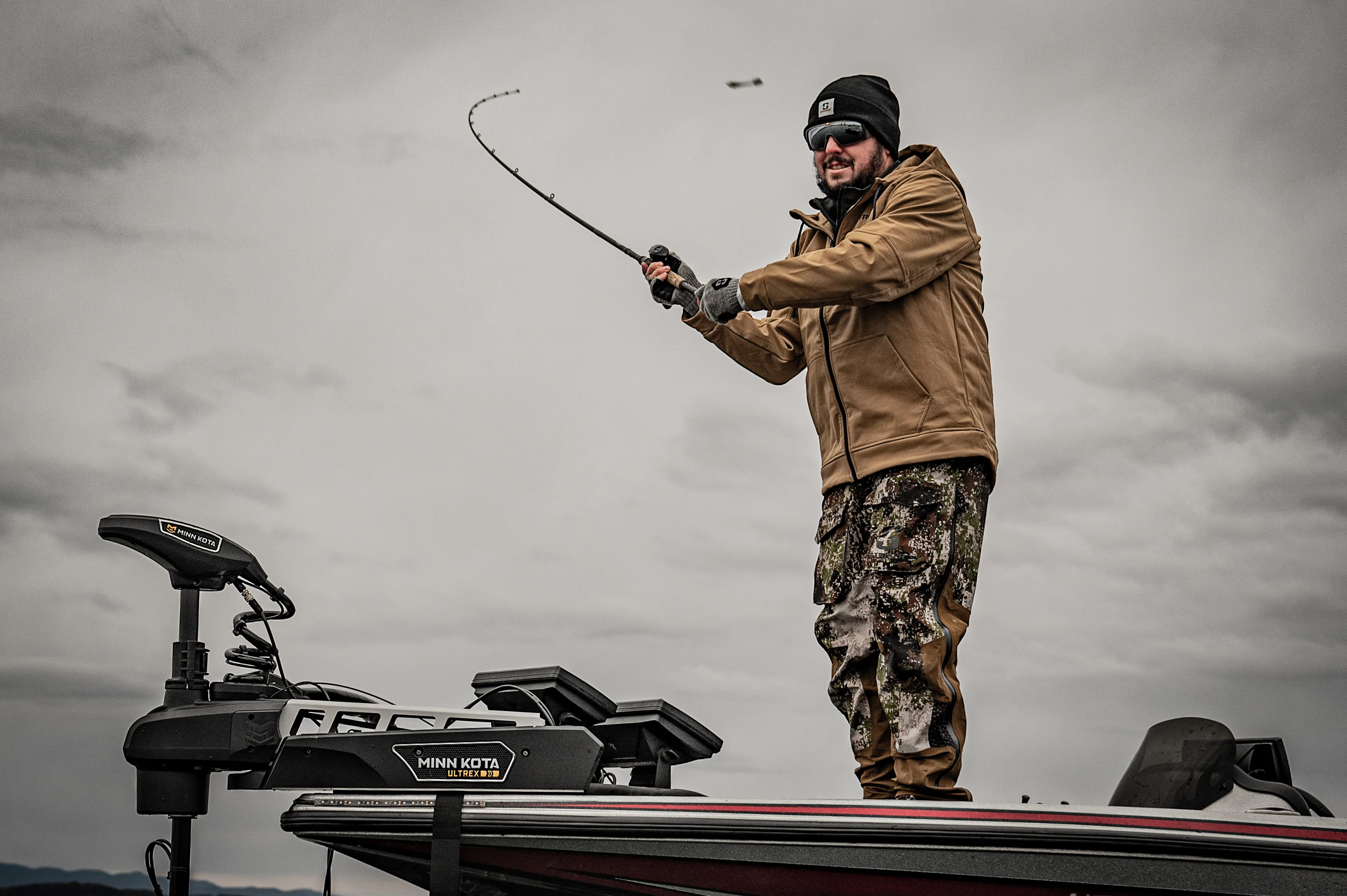 Angler throwing bait