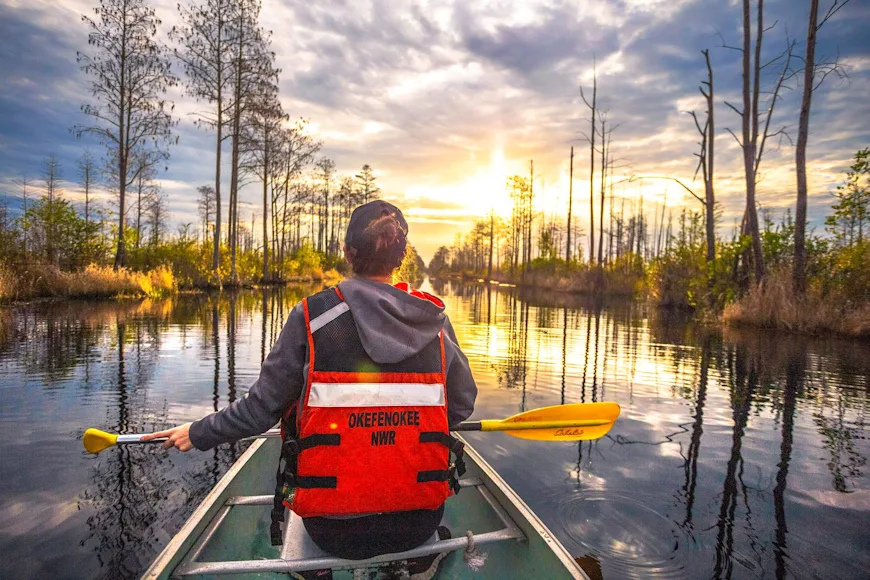 Okefenokee National Wildlife Refuge was established in 1937 and is one of the best-protected wilderness areas in the southeastern United States.