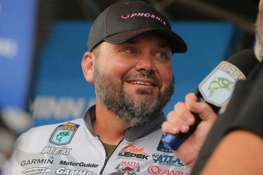 Professional bass angler Greg Hackney