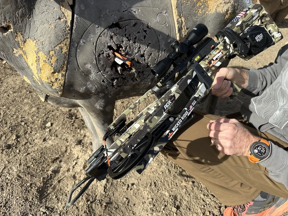 QAD Exodus Crossbow Broadhead testing on 3D deer target