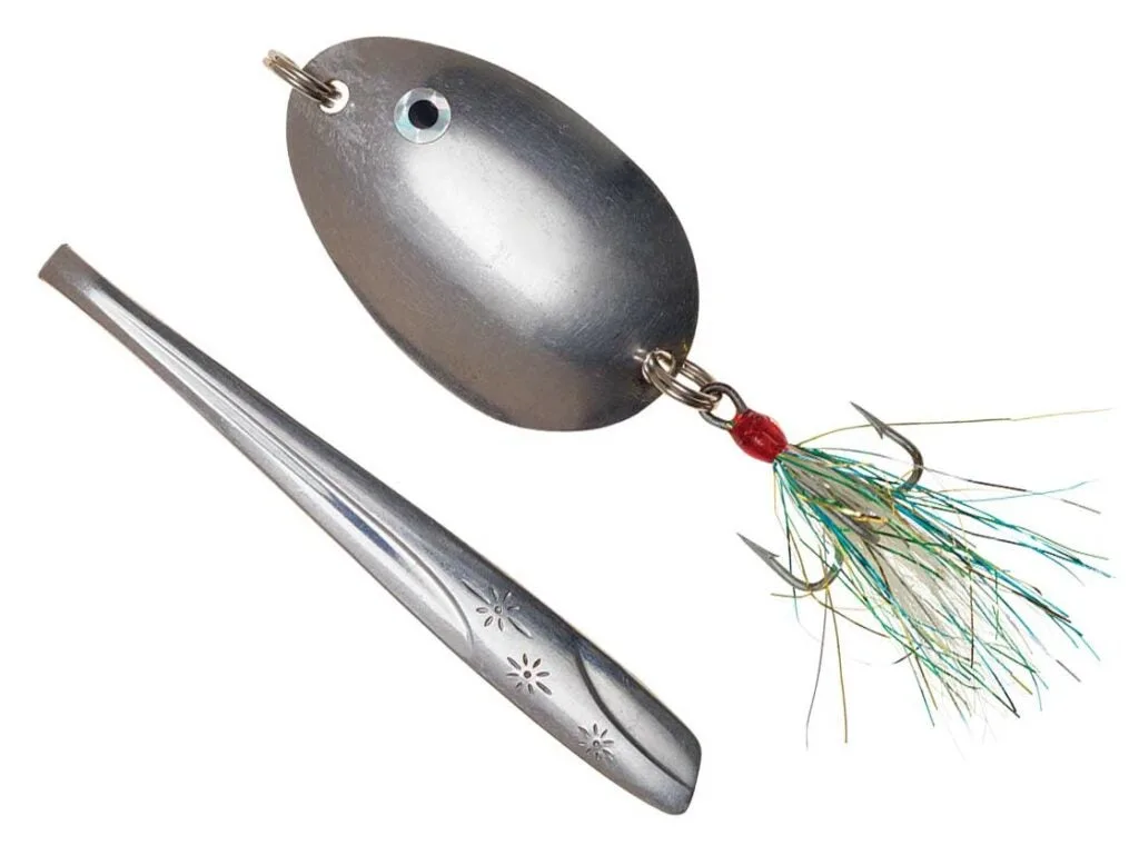 a homemade spoon lure