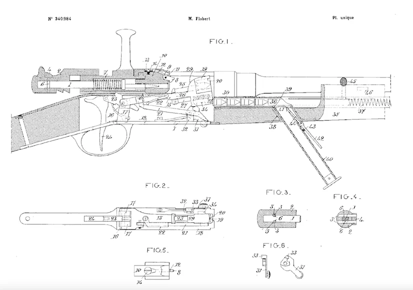 Diagram of Flobert gun.