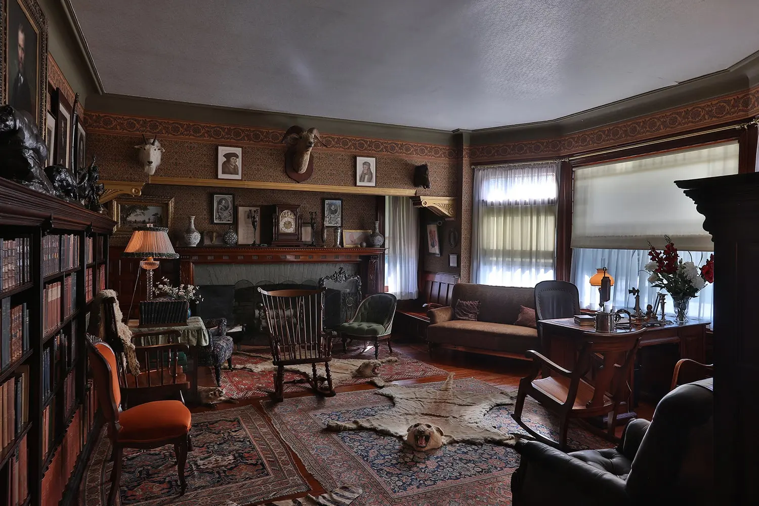 Theodore Roosevelt's study at Sagamore Hill.