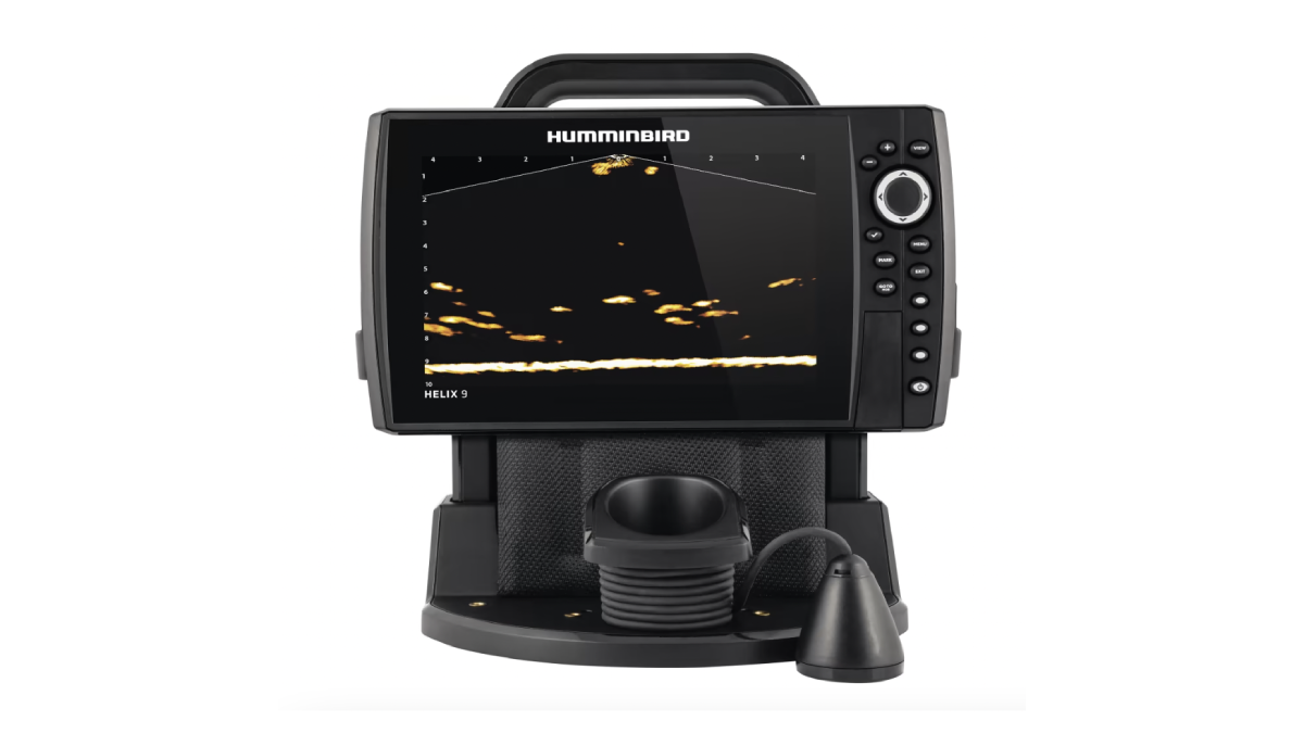 Humminbird Ice Helix 9 Mega Live Fish Finder on white background