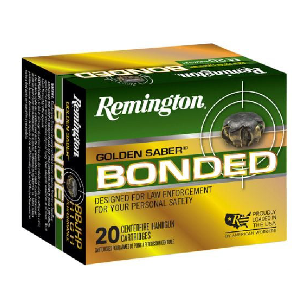 Remington Golden Saber 9mm 124-Grain BJHP Handgun Ammo