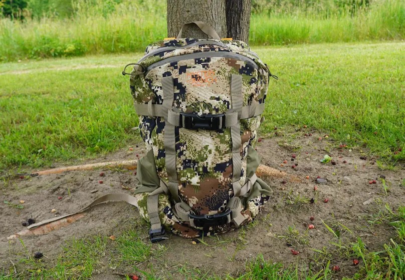 Mystery Ranch Gravelly 18 backpack sitting on grass