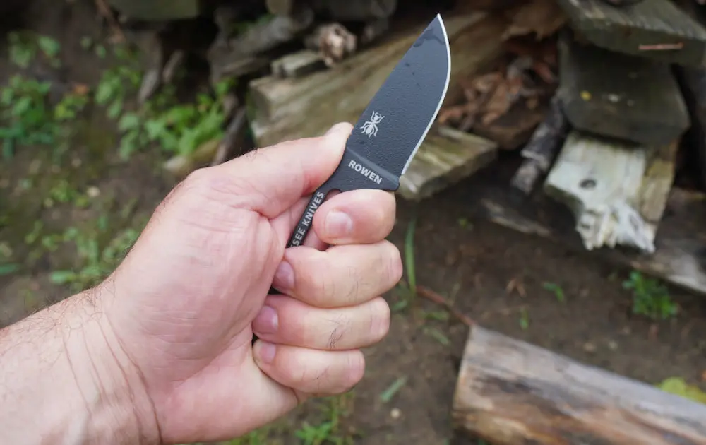 Close-up of Esee Izula Knife Blade