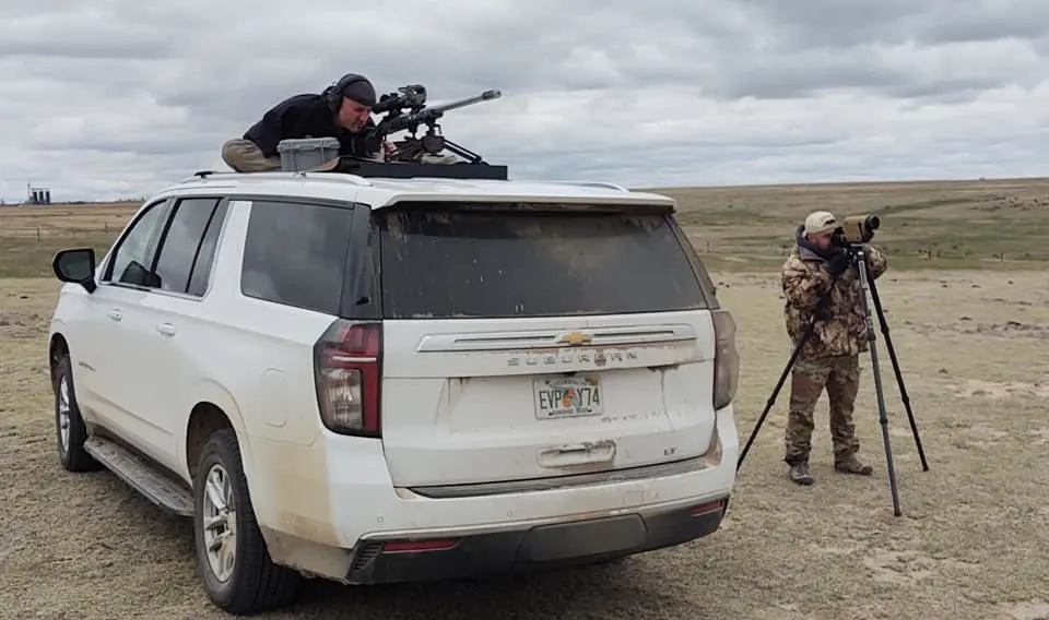 To gain enough elevation, Miesse had to shoot from the top of an SUV. 